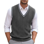 Men's Lightweight V Neck Sweater Vest Summer Layer