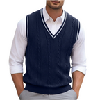 Men's Lightweight V Neck Sweater Vest Summer Layer