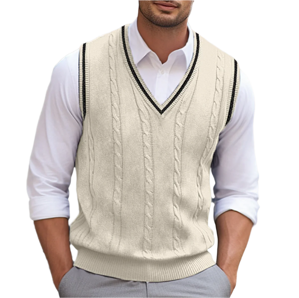 Men's Lightweight V Neck Sweater Vest Summer Layer