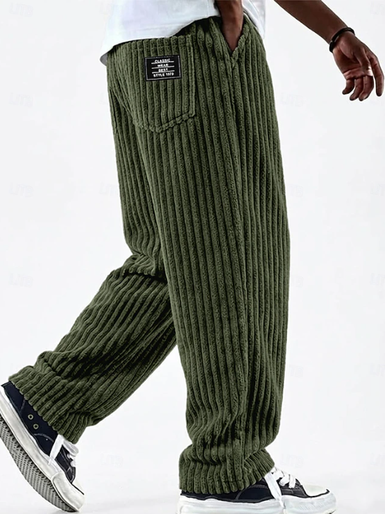 Men's Classic Soft Corduroy Pants - Green