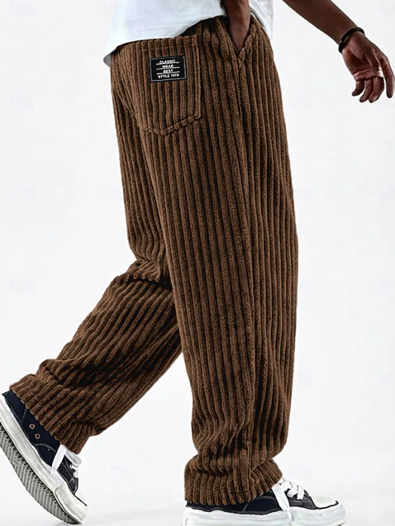 Men's Classic Soft Corduroy Pants - Brown