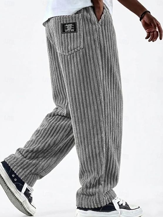 Men's Classic Soft Corduroy Pants - Gray
