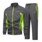 Men's Two Piece Tracksuit Set with Zip Jacket Activewear