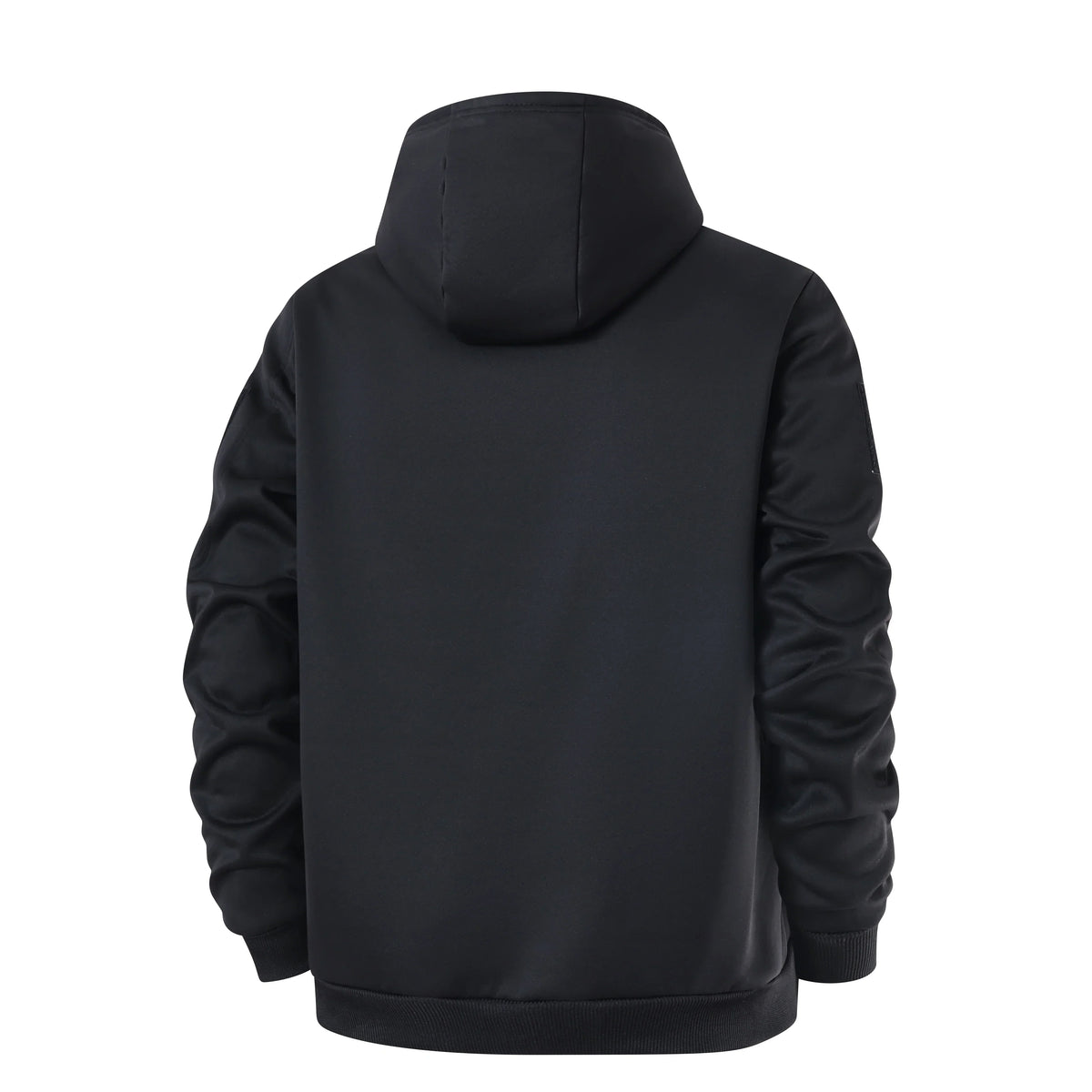 Men's Zip-Up Sherpa Hoodie Jacket With Utility Pocket