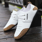 Men's Smart Casual Lace Up Sneakers Streamlined Low Top