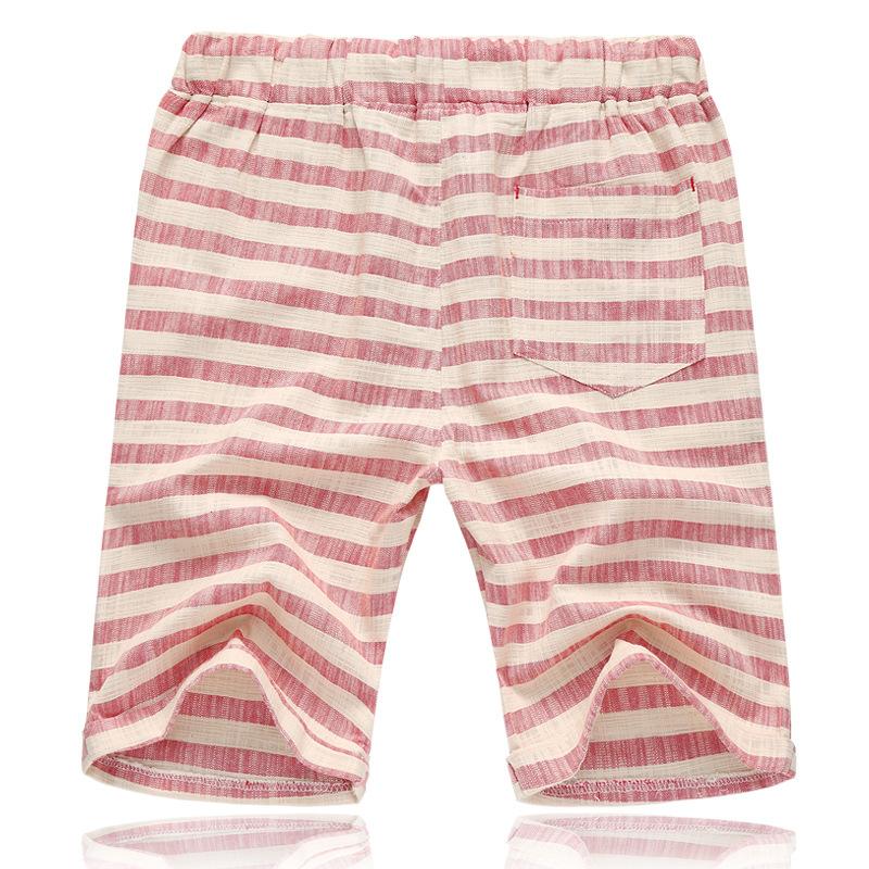 Men's Printed Linen Shorts Drawstring Waist Casual Fit