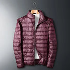 Men's Lightweight Puffer Jacket Compact Travel Outerwear