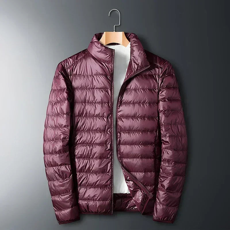 Men's Lightweight Puffer Jacket Compact Travel Outerwear