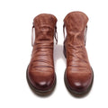 Men's Leather Chelsea Boots Side Zip Classic Ankle Design