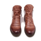 Men's Leather Chelsea Boots Side Zip Classic Ankle Design