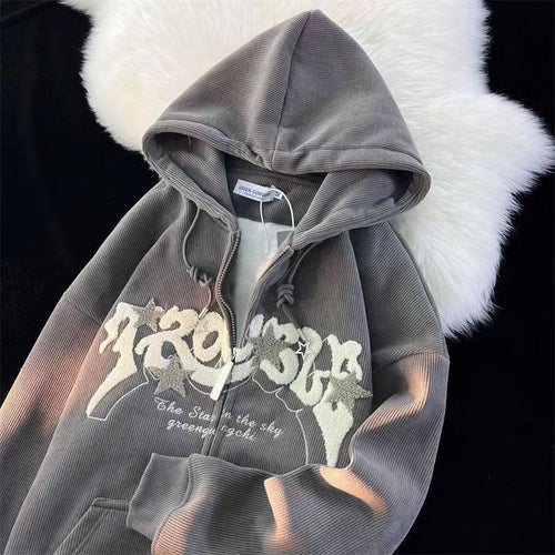 Men's Embroidered Hoodie Comfortable Breathable Stylish Casual Everyday Streetwear