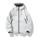 Men's Hooded Rain Jacket Lightweight Waterproof and Windproof Shell