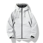 Men's Hooded Rain Jacket Lightweight Waterproof and Windproof Shell
