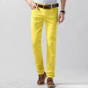Men's Stretch Cotton Chino Trousers Breathable Regular Fit Pants