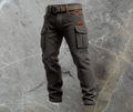 Men's Quilted Cargo Trousers Textured Utility Pocket Slim Fit