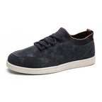 Men's Sock Collar Sneakers Vintage Effect Lace Up Shoes