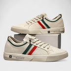 Men's Knit Low Top Sneakers Breathable Lace Up Shoes