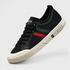 Men's Knit Low Top Sneakers Breathable Lace Up Shoes