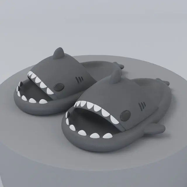 Men's Lightweight EVA Pool Slides Quick Drying Shark Slippers