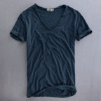 Men's Slim Fit V Neck T Shirt Lightweight Casual