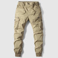 Men's Elastic Waist Multi Pocket Cargo Jogger Trousers