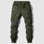 Men's Elastic Waist Multi Pocket Cargo Jogger Trousers