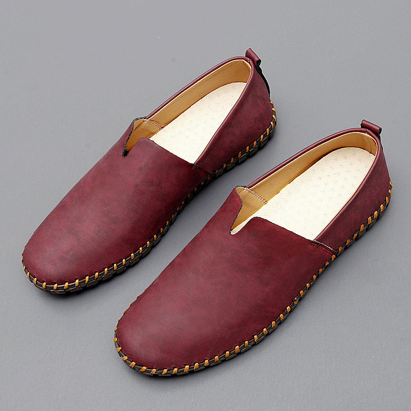 Men's Classic Leather Loafers Comfortable Everyday Smart Casual Shoes