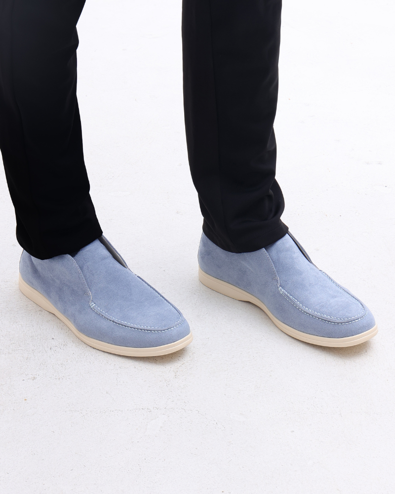 Men's High Top Suede Slip On Loafers Refined Casual