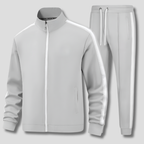 Men's Tracksuit Zip Jacket Stripe Detail Athletic Set