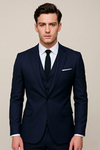 Men's Tailored Three Piece Suit Lightweight Spring Formalwear Weddings