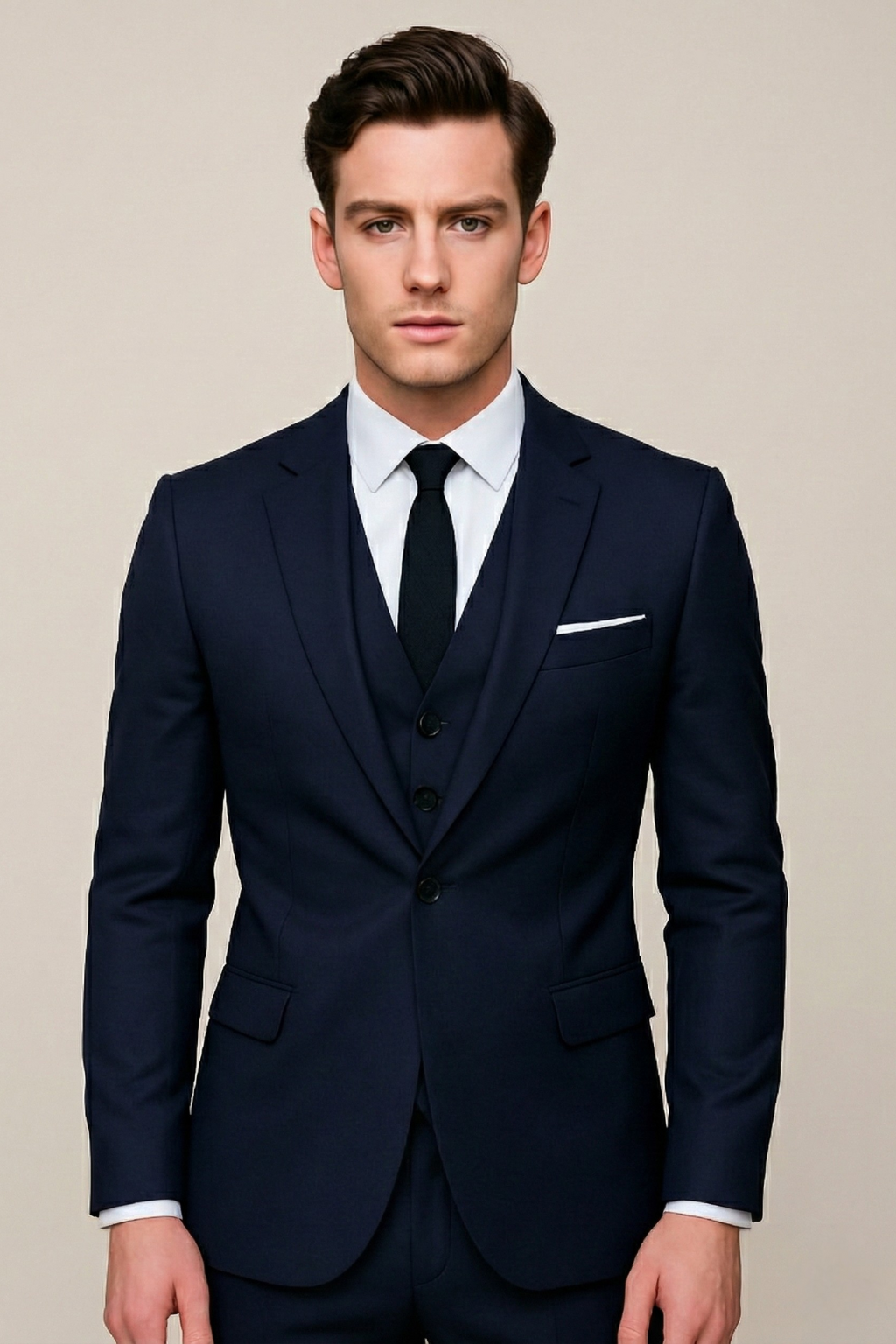 Men's Tailored Three Piece Suit Lightweight Spring Formalwear Weddings