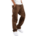 Men's Relaxed Cargo Trousers Multi Pocket Streetwear Utility Pants