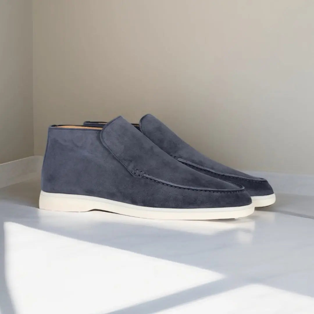Men's Suede Slip On Loafers Casual Smart Comfort Shoes