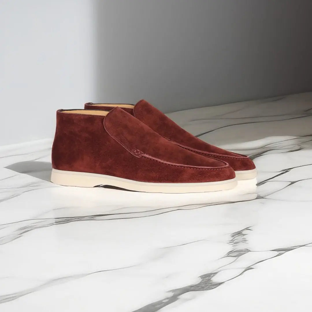 Men's Suede Slip On Loafers Casual Smart Comfort Shoes