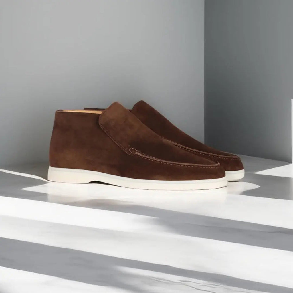 Men's Suede Slip On Loafers Casual Smart Comfort Shoes