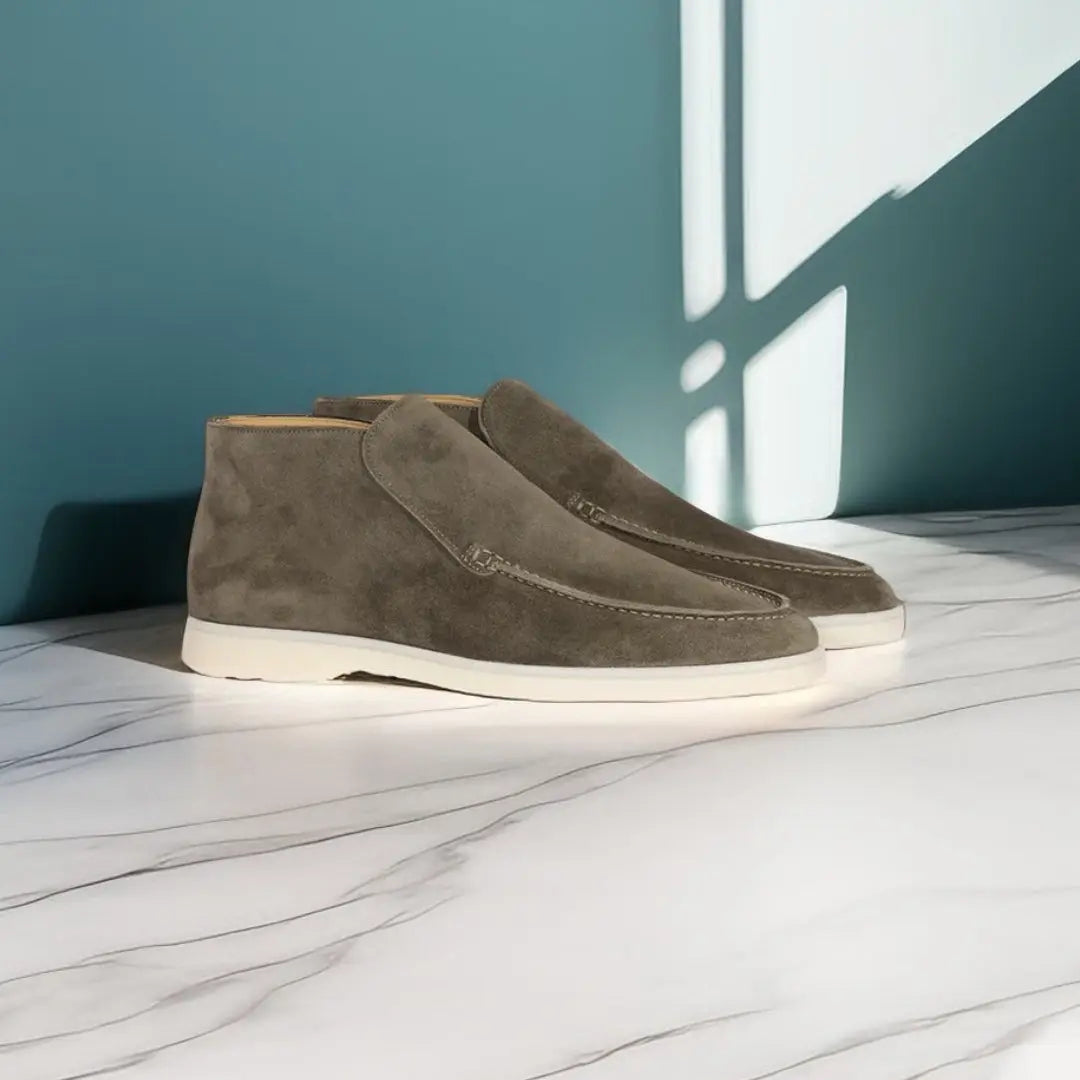 Men's Suede Slip On Loafers Casual Smart Comfort Shoes