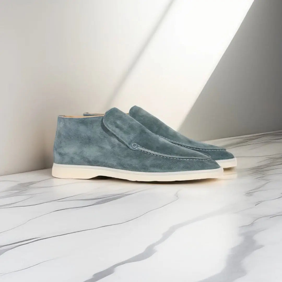 Men's Suede Slip On Loafers Casual Smart Comfort Shoes