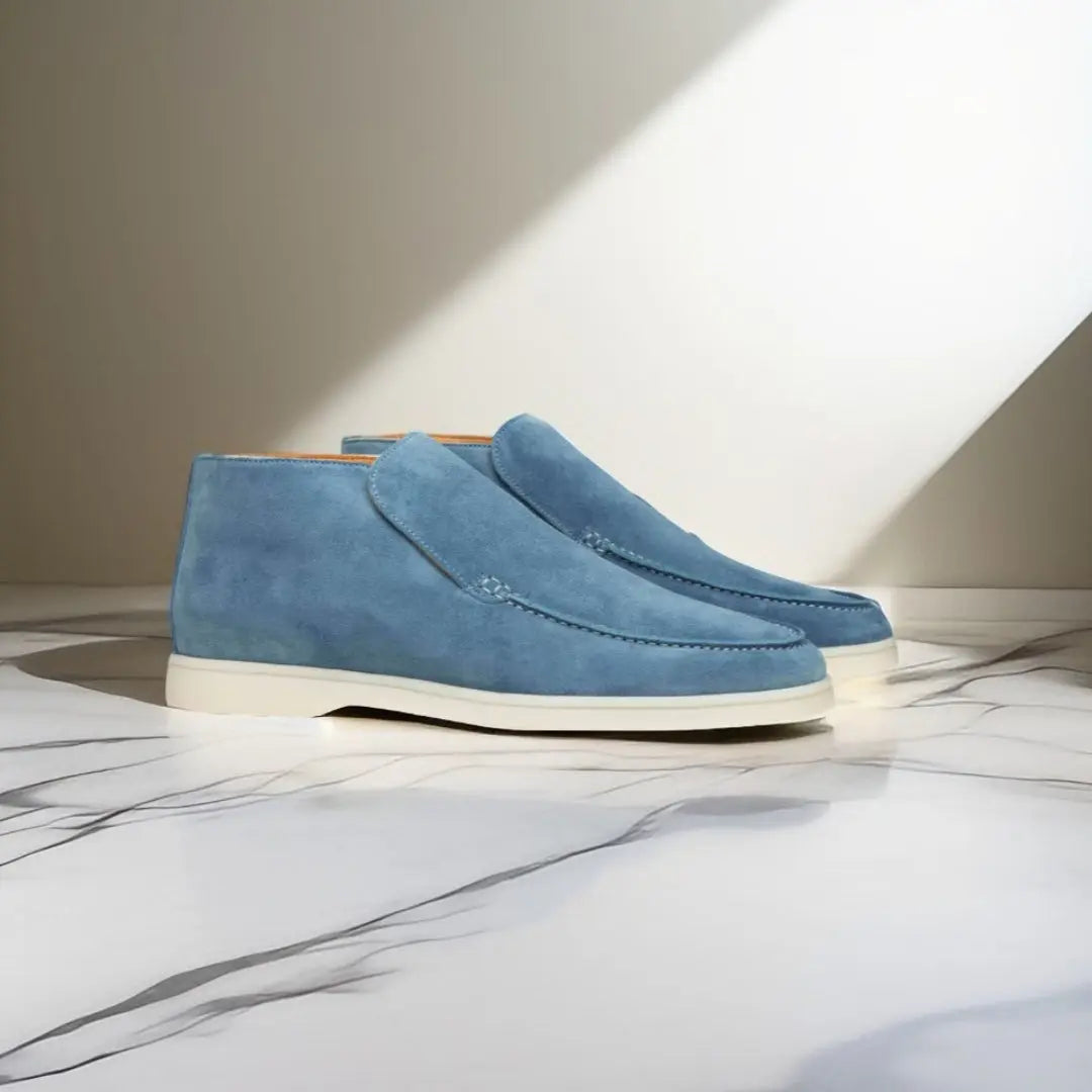 Men's Suede Slip On Loafers Casual Smart Comfort Shoes