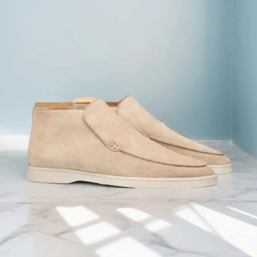 Men's Suede Slip On Loafers Casual Smart Comfort Shoes