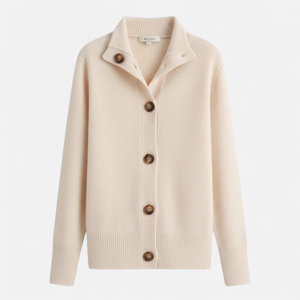 Women's Knit Stand-Collar Short Coat