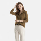 Women's Knit Stand-Collar Short Coat