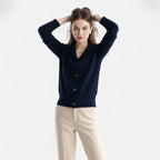 Women's Knit Stand-Collar Short Coat