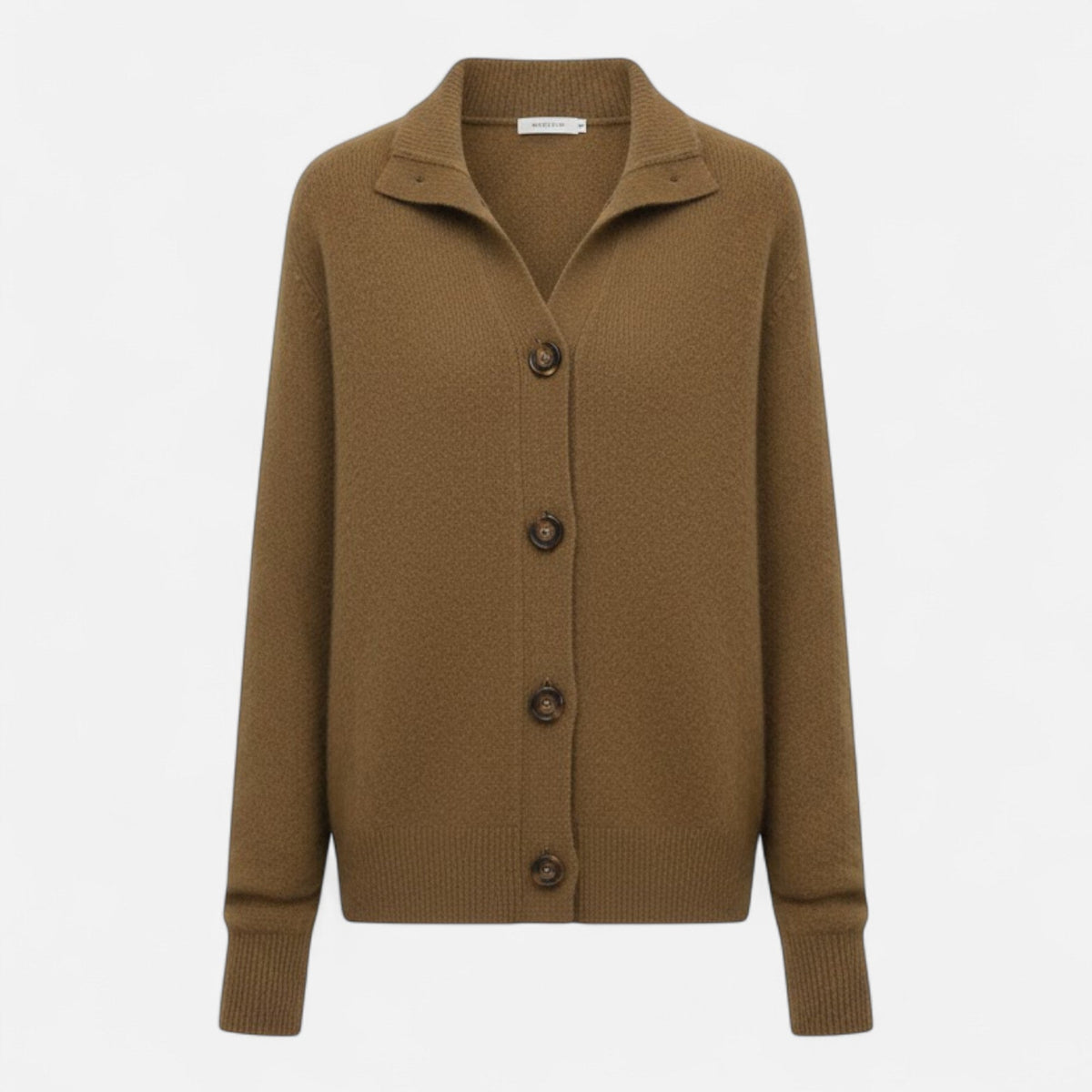 Women's Knit Stand-Collar Short Coat