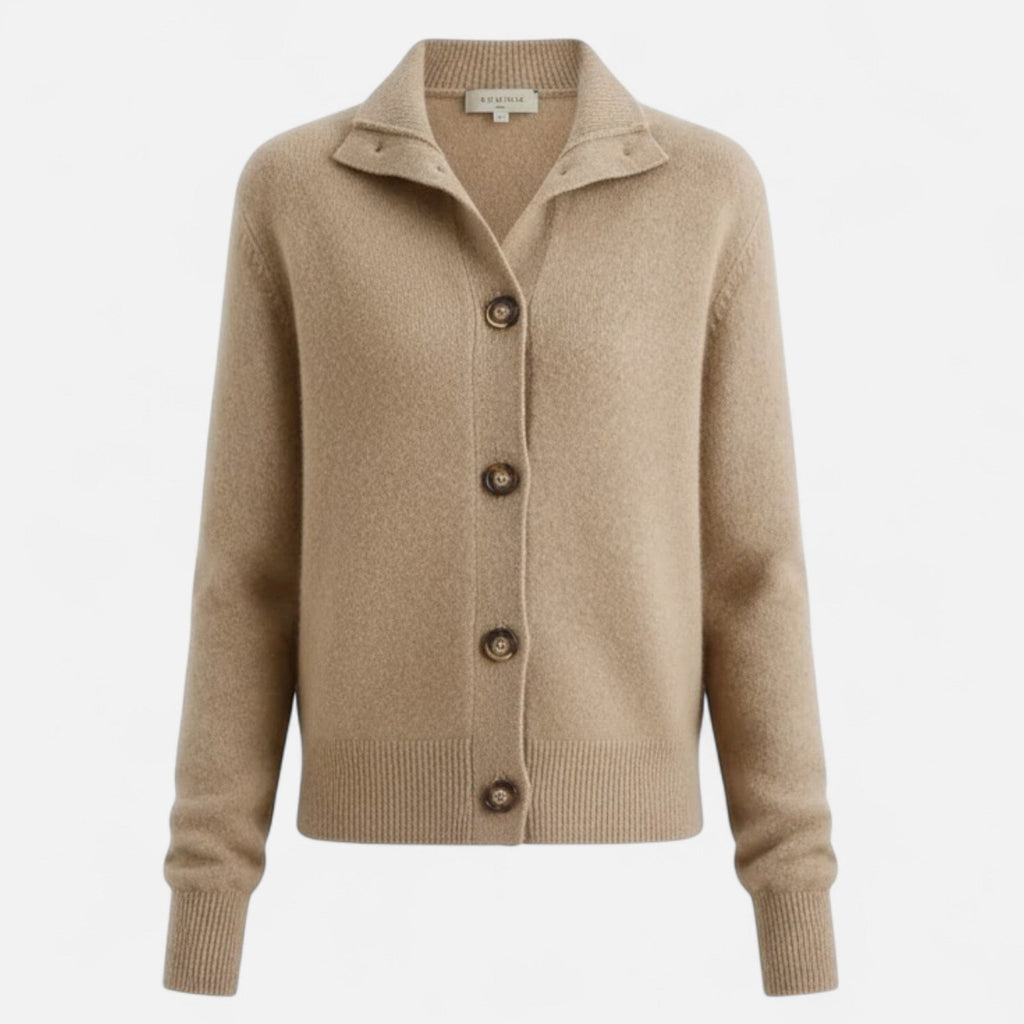 Women's Knit Stand-Collar Short Coat