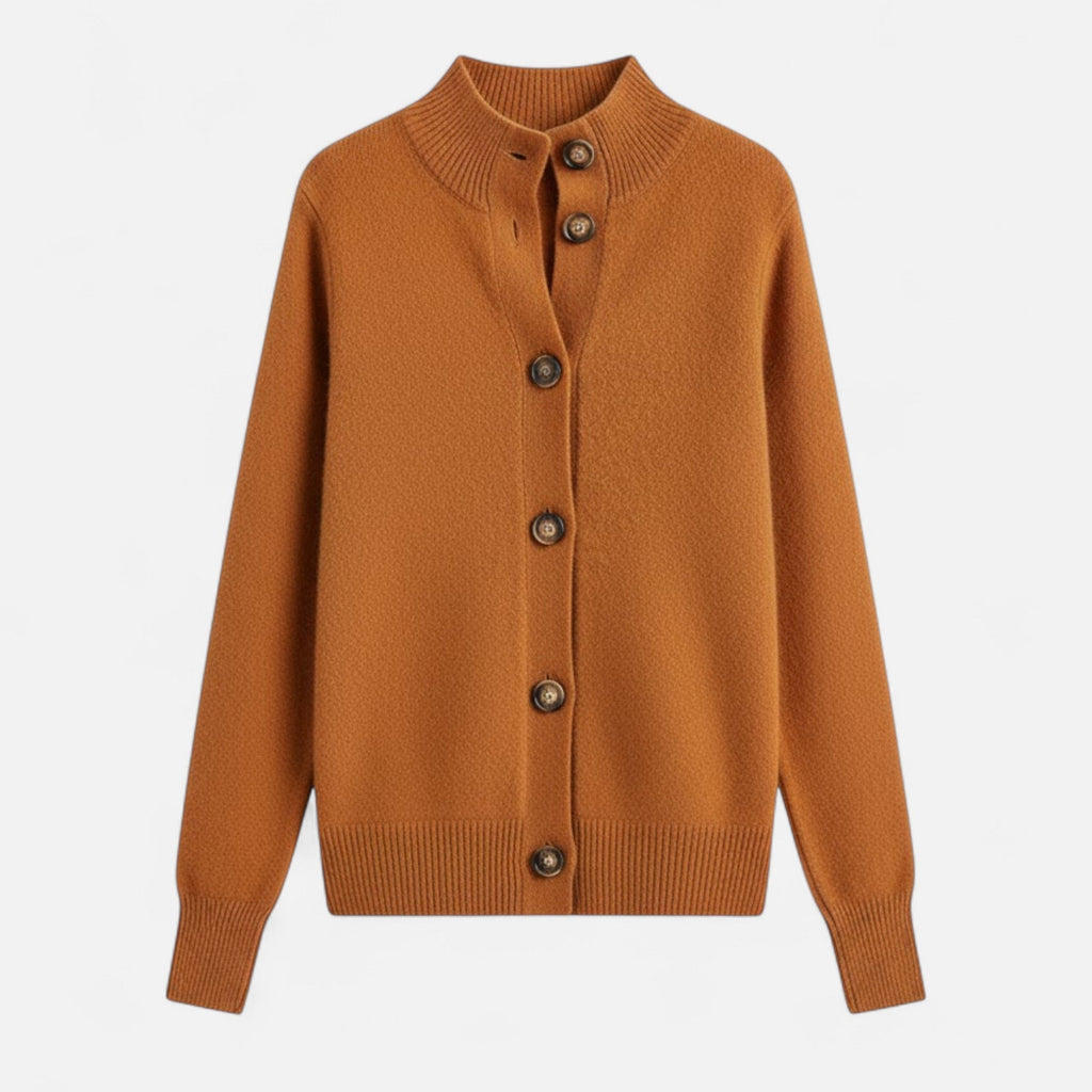 Women's Knit Stand-Collar Short Coat