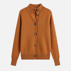 Women's Knit Stand-Collar Short Coat