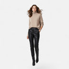 Women's Wool-Blend Turtleneck Sweater – Oversized Thick Knit