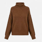 Women's Wool-Blend Turtleneck Sweater – Classic Knit