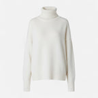 Women's Wool-Blend Turtleneck Sweater – Oversized Thick Knit