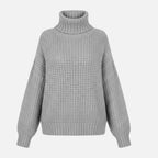 Women's Wool-Blend Turtleneck Sweater – Classic Knit